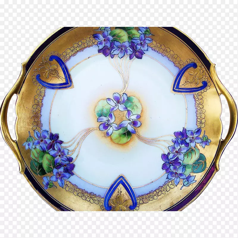 餐具盘陶瓷碟手绘花卉材料