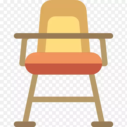 高脚椅和助推器座椅，家具，剪贴画-婴儿椅