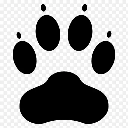 狗猫动物履带爪-紫色标志