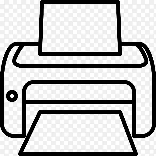 笔记本打印机电脑图标打印纸钞