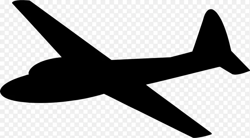 飞机轮廓飞机滑翔机剪贴画飞机