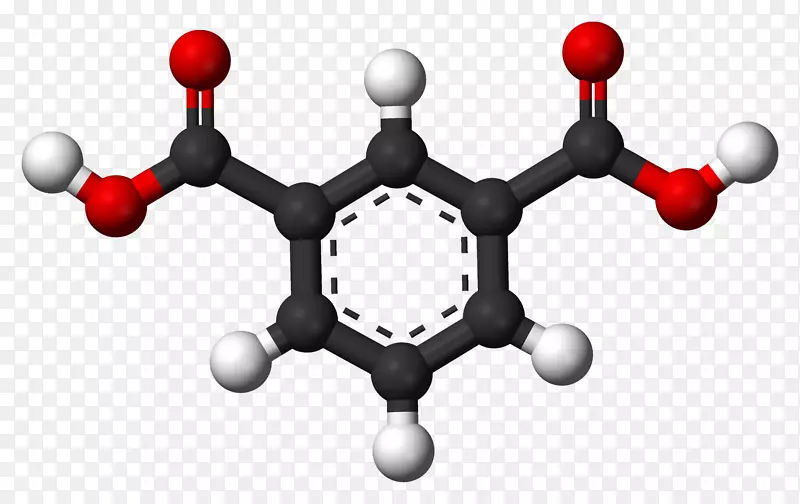 苯乙酮球棒模型间苯二甲酸结构分子-汽车库