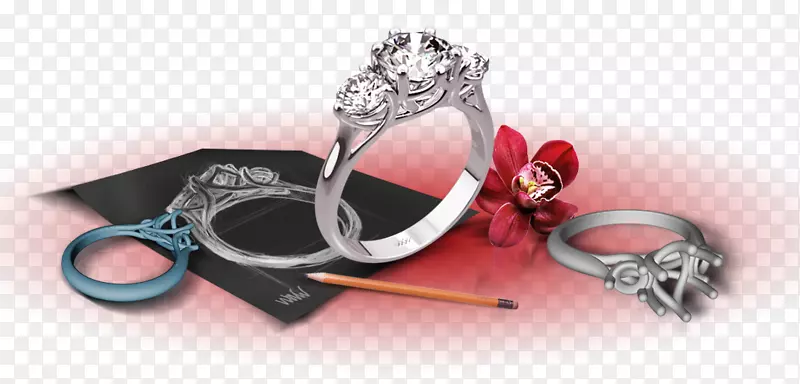 珠宝订婚戒指珠宝设计服装珠宝.未来派传单
