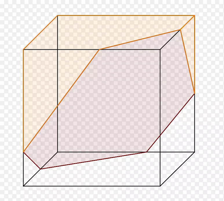 三角形区域矩形图案-六角形盒