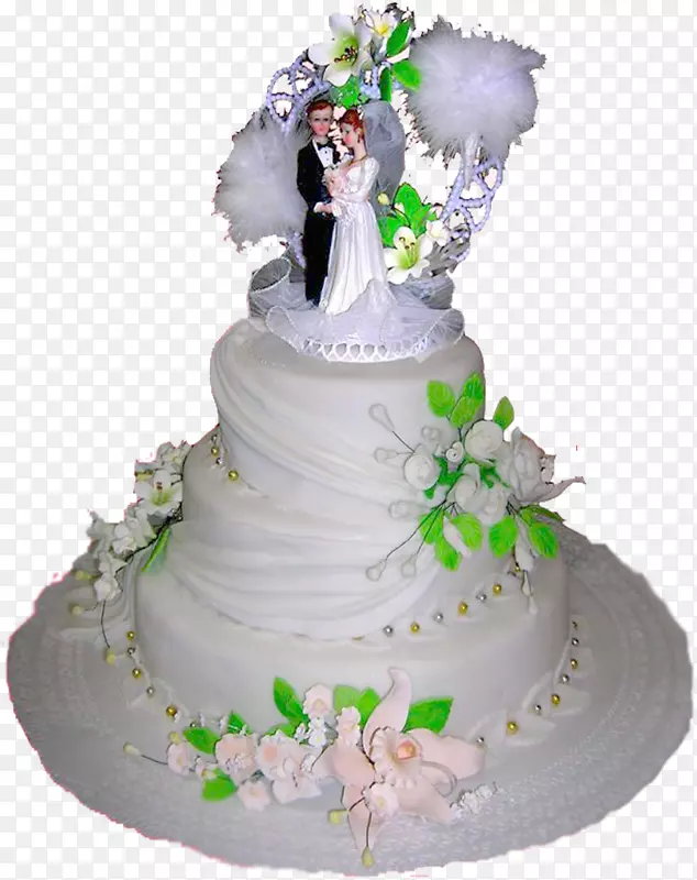婚礼蛋糕托糖蛋糕糖霜和糖霜-烟盒