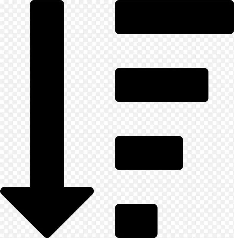 字体令人敬畏的计算机图标排序算法符号-数量
