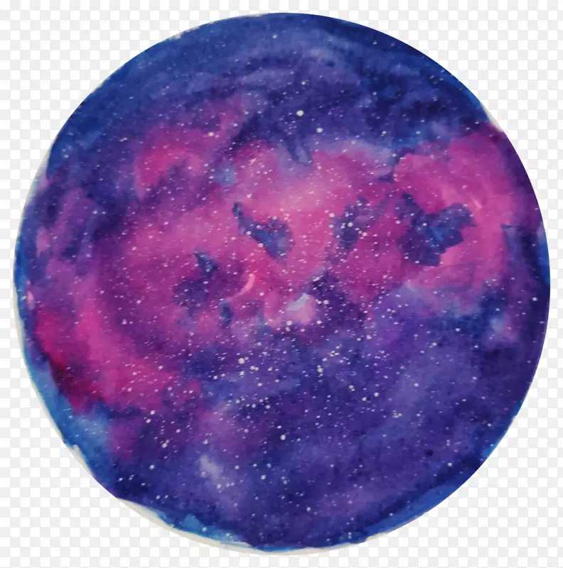 紫紫红色行星-星云