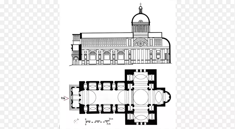 圣安德里亚大殿，意大利曼图亚文艺复兴建筑-宫殿拱门
