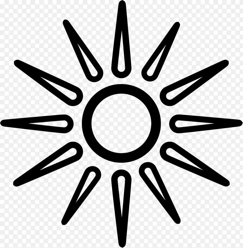 电脑图标-透明太阳光