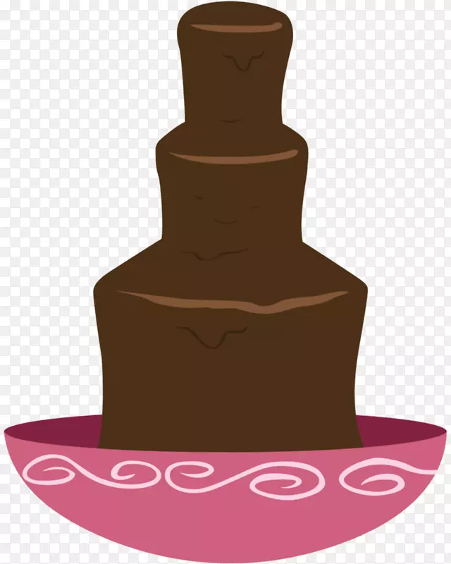 巧克力喷泉巧克力蛋糕巧克力棒剪贴画卡通喷泉