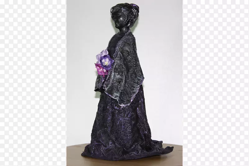 雕塑紫色雕像紫罗兰-61
