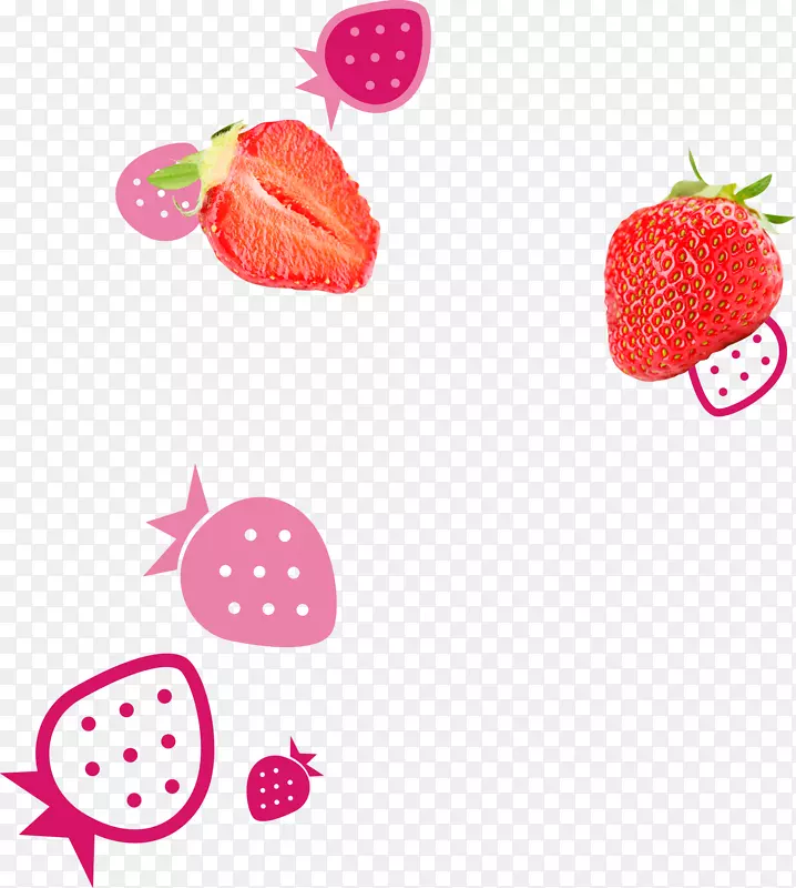 莫奇草莓冰淇淋食品-真正的草莓