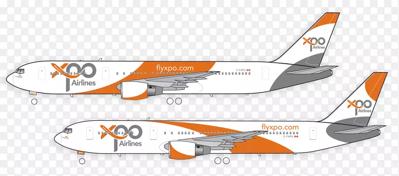 航空旅行航空公司波音767飞机制服-新概念