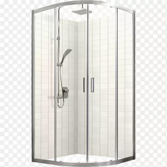 淋浴推拉门滑动玻璃门水管装置.浴室门