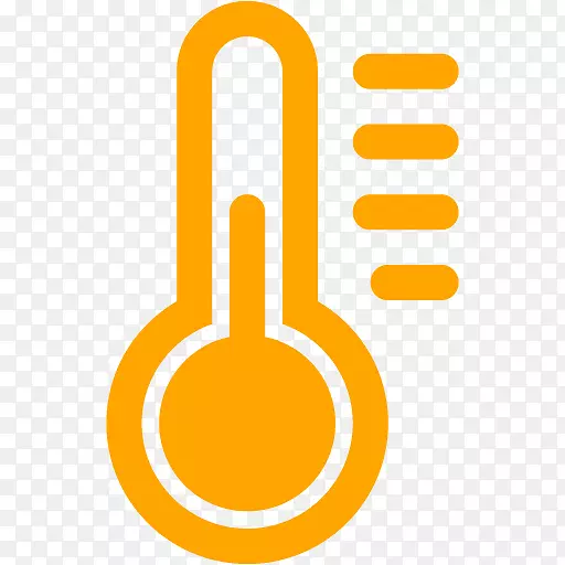 温度刻度计算机图标校准剪贴画橙色彩色雾