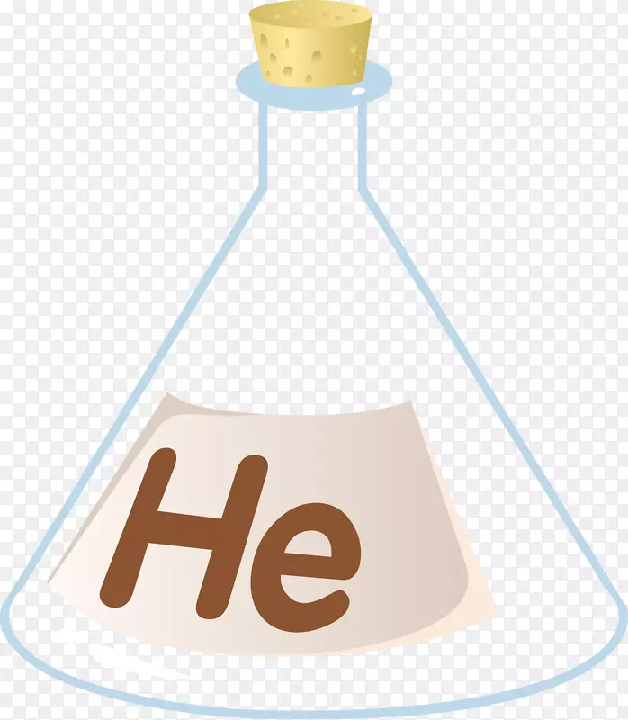 Erlenmeyer烧瓶实验室瓶氦化学剪辑艺术氦