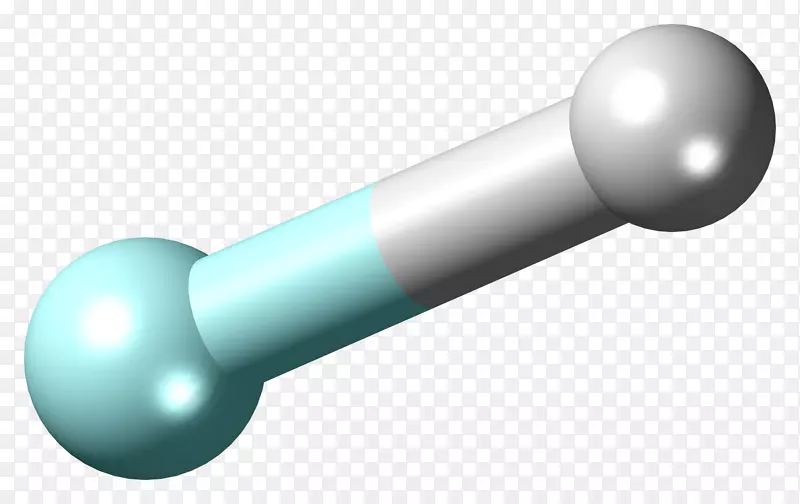 氦氢化物离子球棒模型分子氦