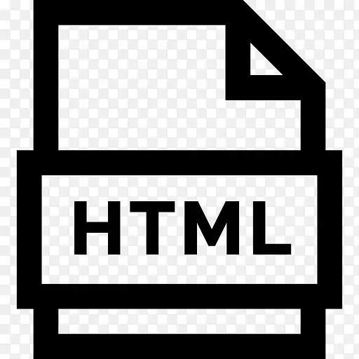 HTML文件名扩展计算机图标-html
