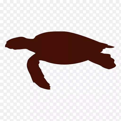 海龟爬行动物剪影少年变异忍者海龟.游泳载体