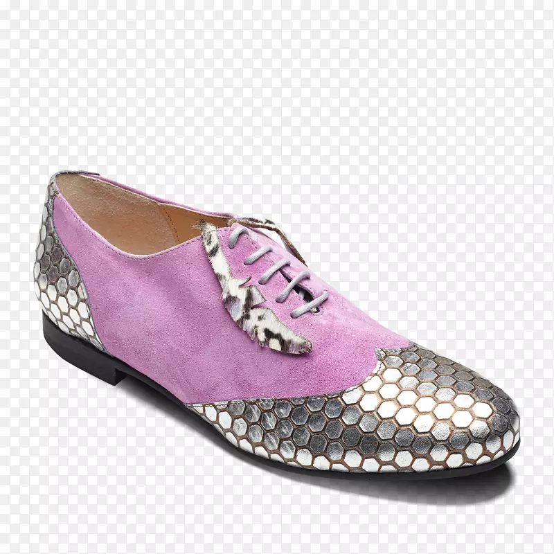 牛津鞋靴绒面革粉红色8位数字妇女节