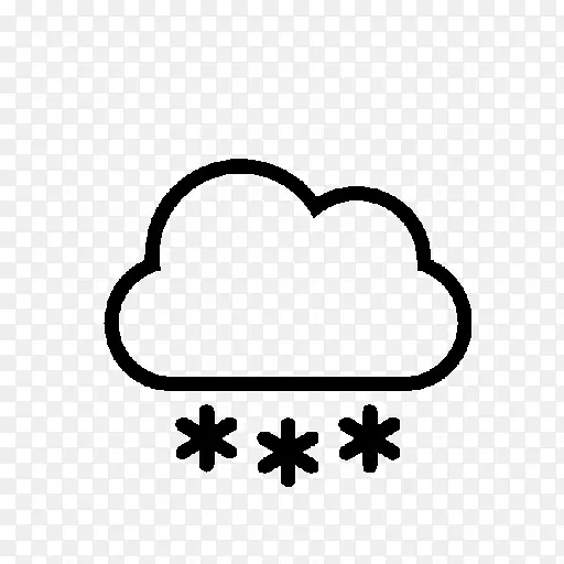 象征雪云天气-大雪