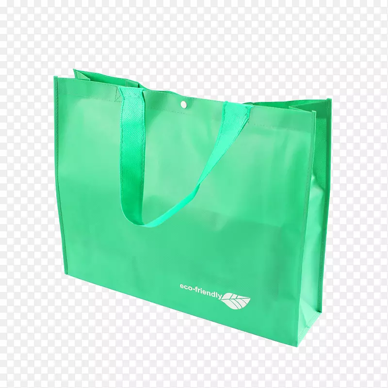 购物袋和手推车包装和标签.绿色袋