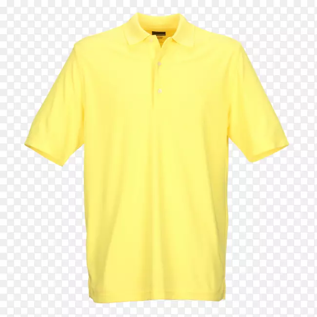 马球衫t恤耐克干身袖子-现代黄色