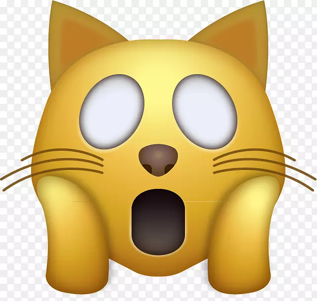 猫面带着喜悦的泪水表情iphone-猫的手