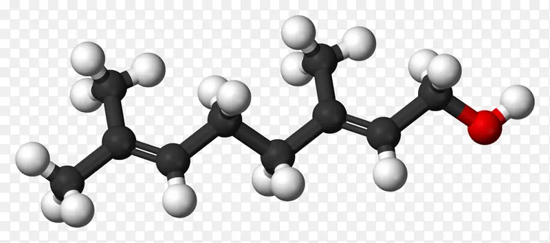 香叶醇分子编辑器单萜烯香茅醇化学公式