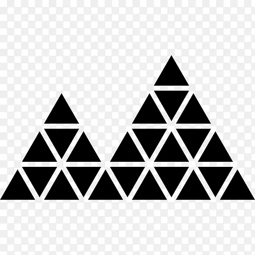三角形形状封装的PostScript多边形形状