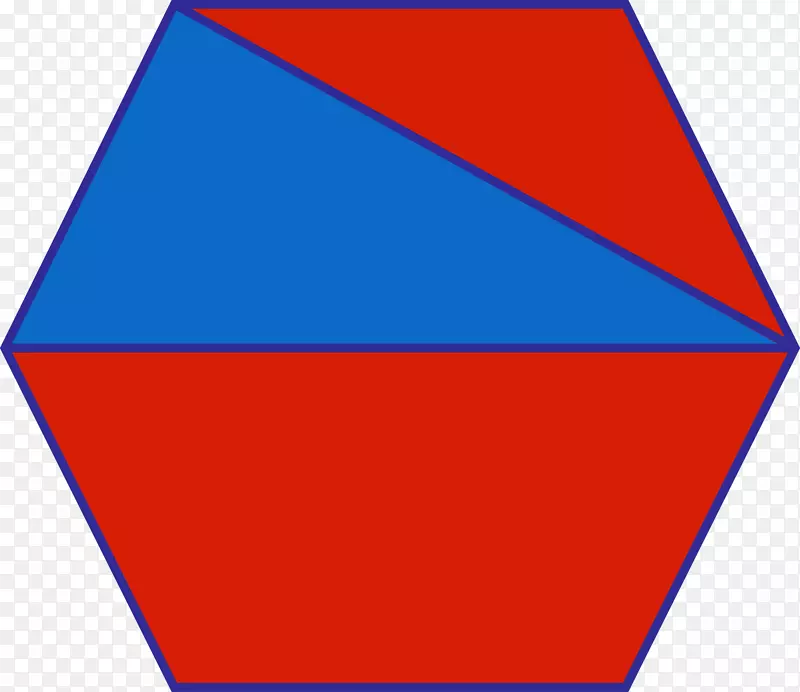 三角形内角正多边形-蓝色多边形