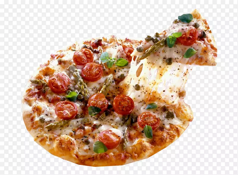 意大利料理火腿水果比萨饼