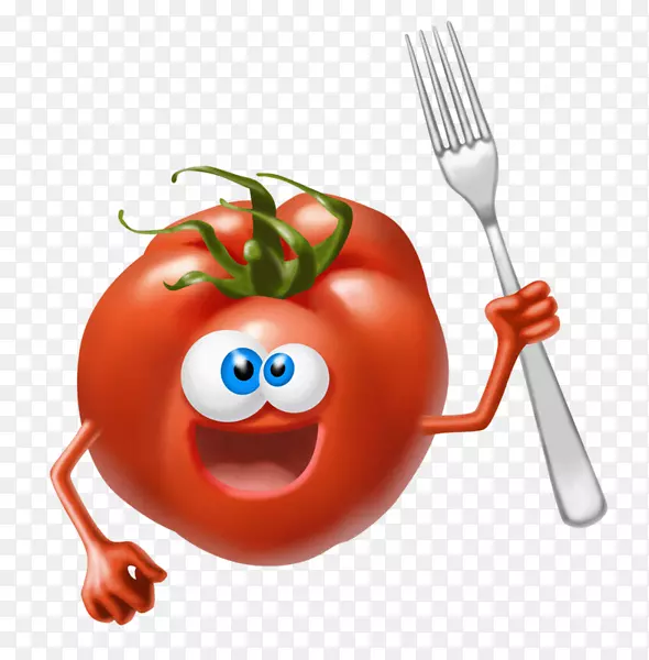 番茄汁蔬菜卡通-水果比萨饼