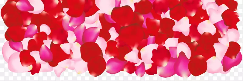 花瓣粉红色花朵玫瑰剪贴画玫瑰花瓣飘动