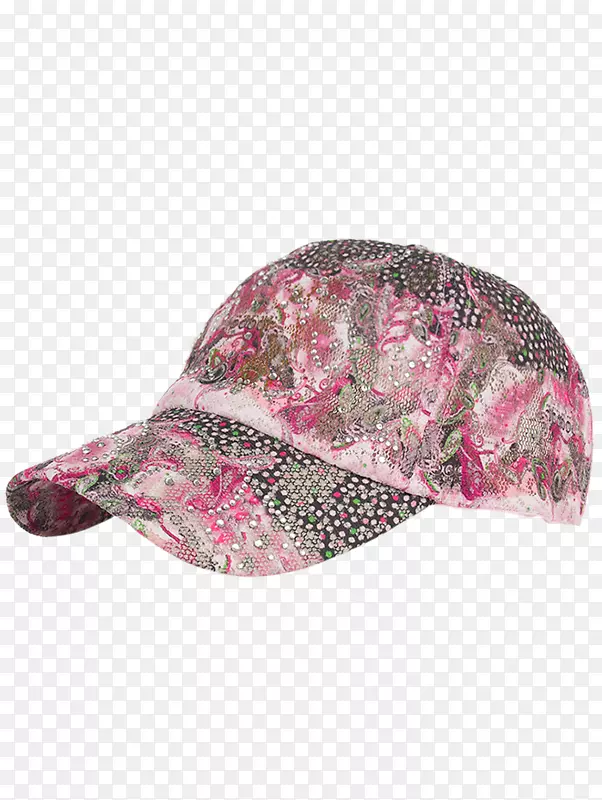 棒球帽头巾服装.彩绘花卉材料