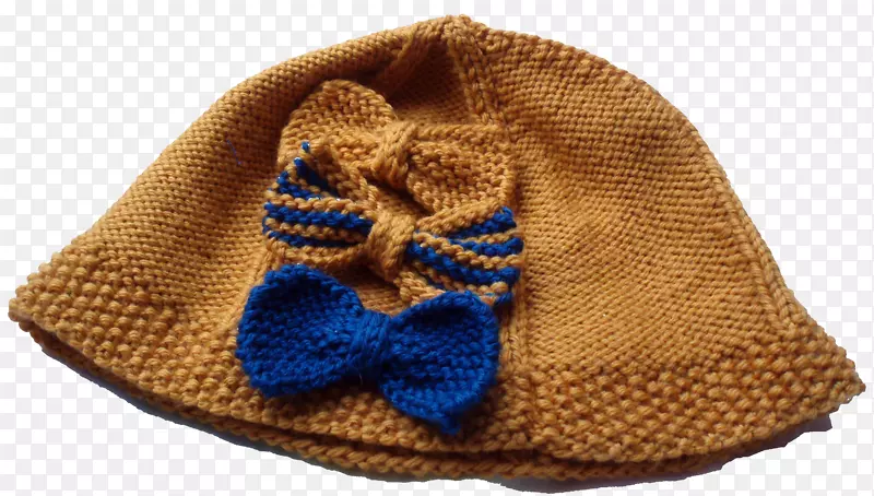 羊毛帽子编织针织帽装饰弓