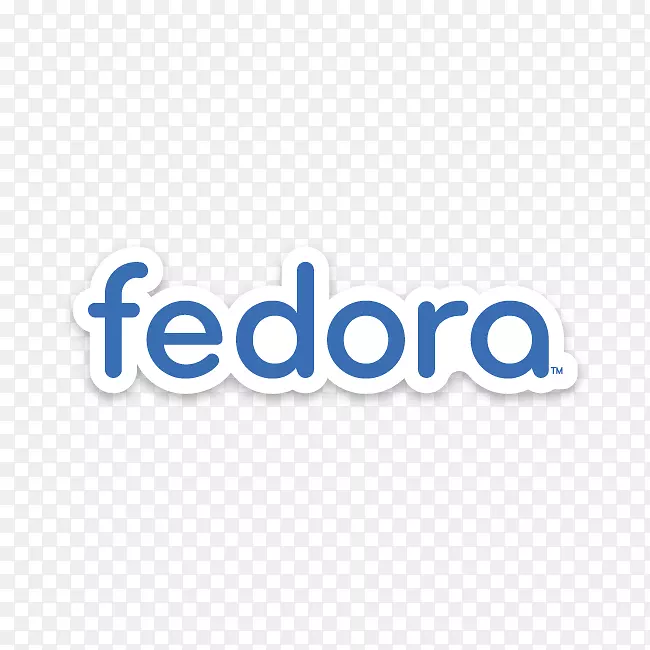 fedora项目红帽徽标linux-蓝色字体