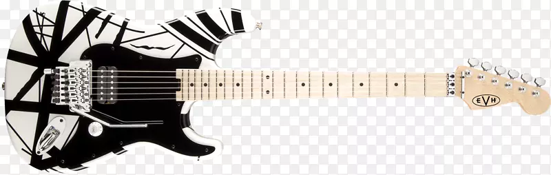 Fender Stratocaster Peavey Evh Wolfgang吉他Frankenstrat Floyd玫瑰-黑色条纹