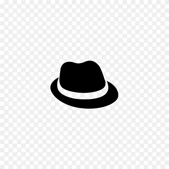 黑色帽子.计算机图标.黑色帽子