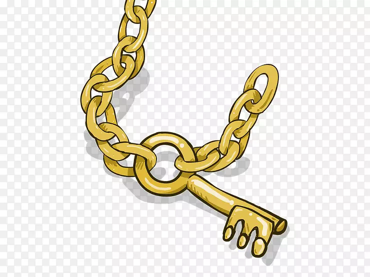 服装配件珠宝链金属材料金钥匙