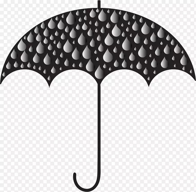 雨伞雨滴夹艺术.剪影棱镜色