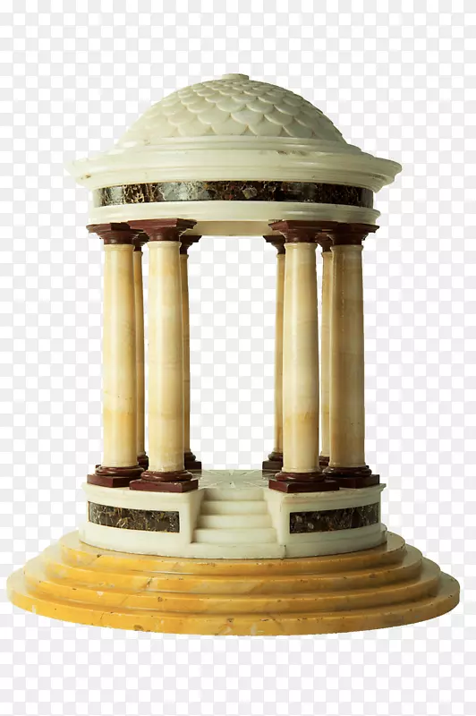 圣皮特罗在蒙托利奥神庙的大力士维克托大理石白玉-埃及柱