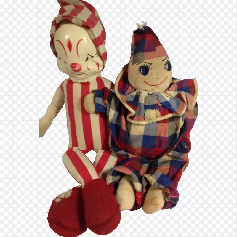 毛绒玩具，毛绒娃娃，圣诞装饰品-悲伤的小丑