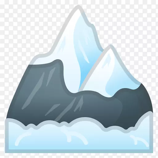Emojipedia Noto字体电脑图标符号卡通雪山