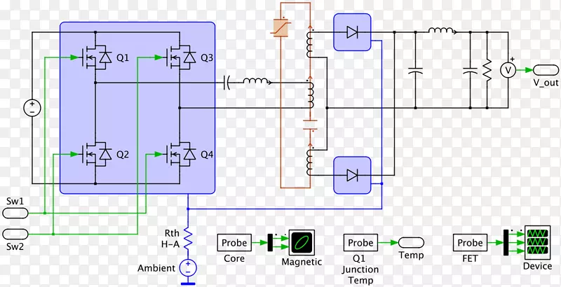 变频调速驱动电路功率变换器电子元件动态