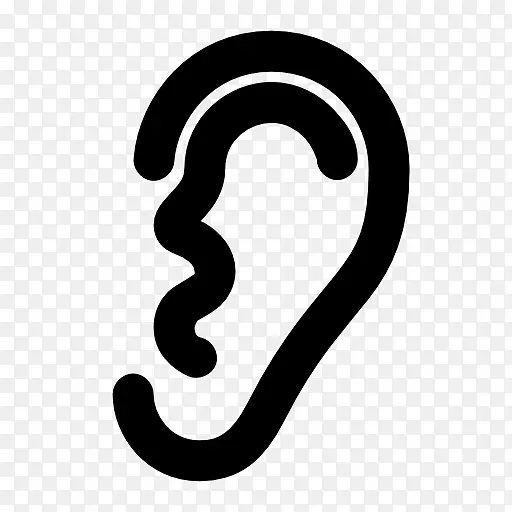 听觉计算机图标符号-人耳