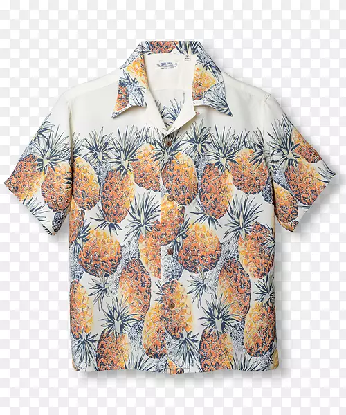 t恤服装袖子上衣外套-菠萝边框