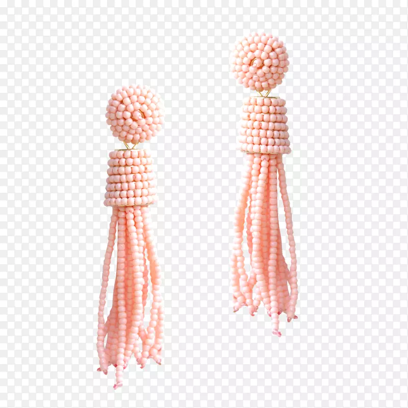 耳环珠宝，流苏红珊瑚服装配件.珊瑚系列