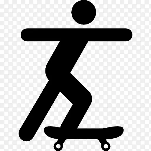 滑板滑冰运动.滑板