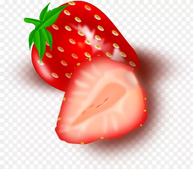 草莓奶油蛋糕草莓冰淇淋-红草莓